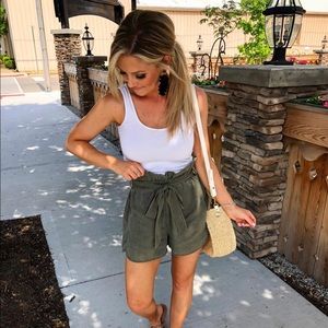 EXPRESS High Waisted Utility Shorts